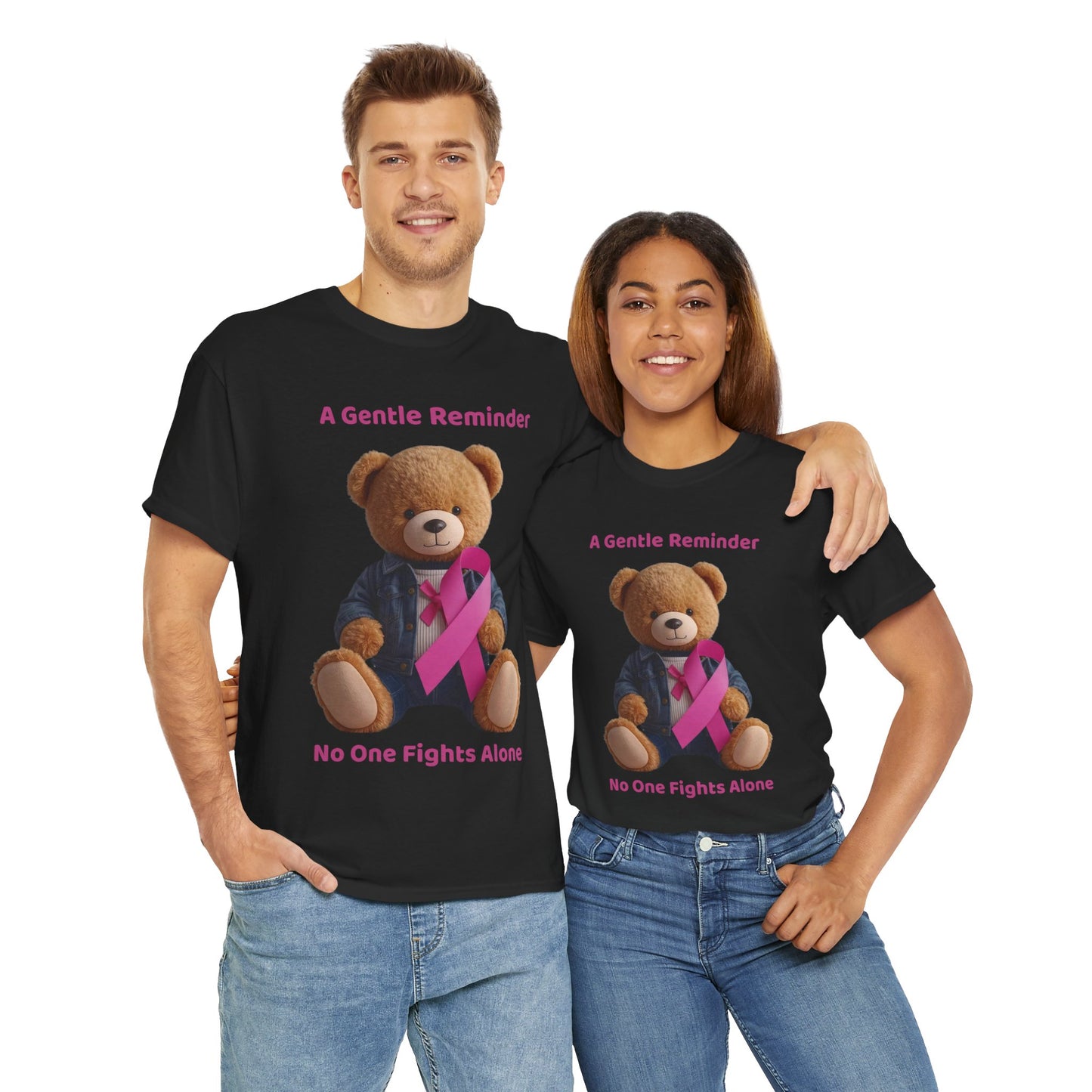 Together In The Fight Unisex Heavy Cotton Tee - Empowerment Shirt, Awareness Tee, Gift for Cancer Fighters, Inspirational Fashion, [...]