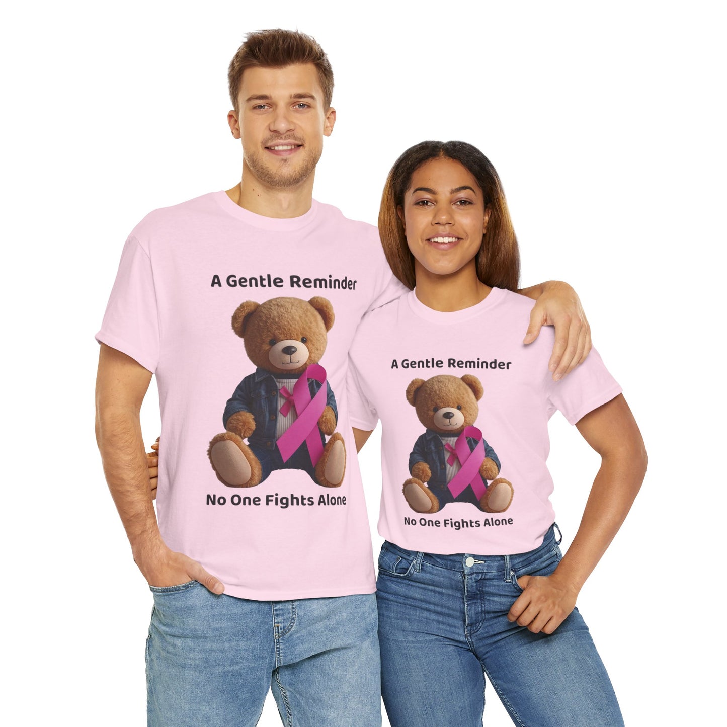 Together In The Fight Unisex Heavy Cotton Tee - Empowerment Shirt, Awareness Tee, Gift for Cancer Fighters, Inspirational Fashion, [...]