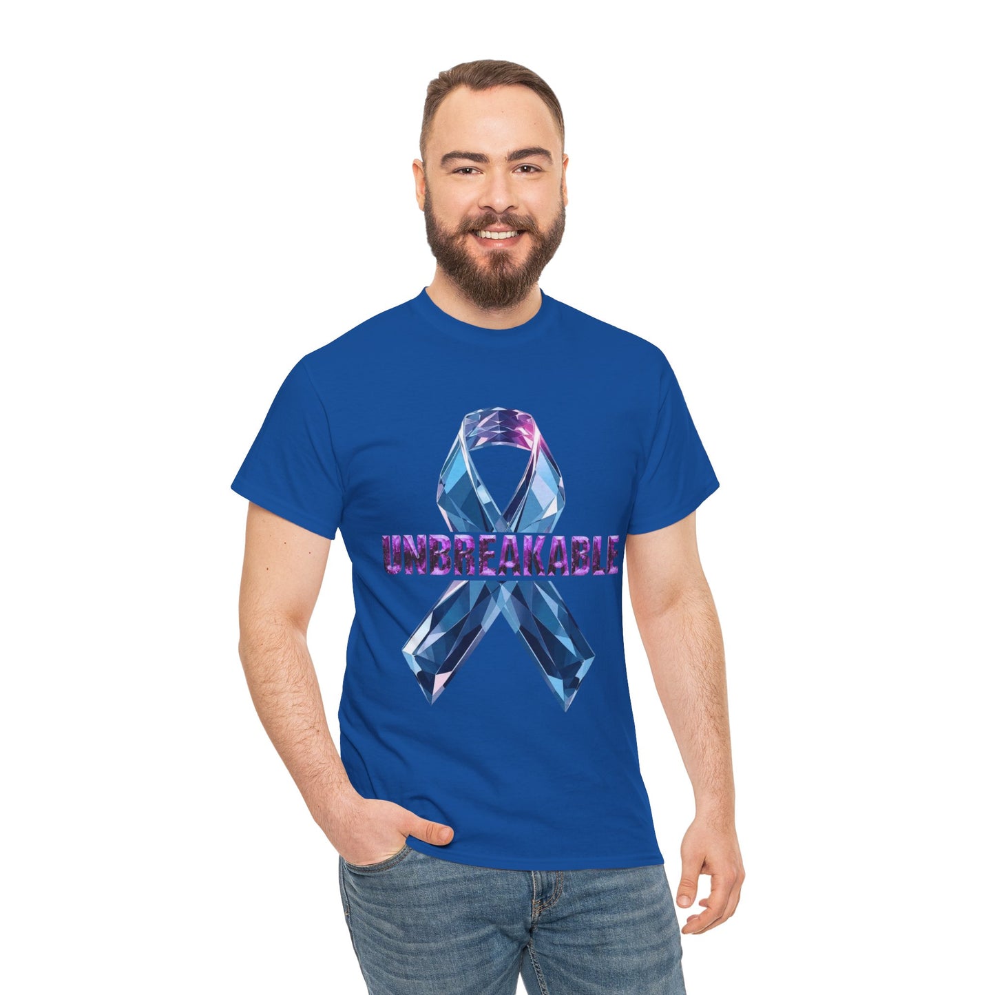 Unbreakable Unisex Heavy Cotton Tee - Empowerment Shirt, Awareness Tee, Gift for Cancer Fighters, Inspirational Fashion, [...]