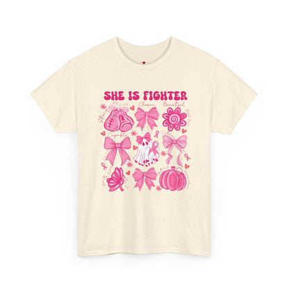 She Is A Fighter Cancer Awareness T-Shirt