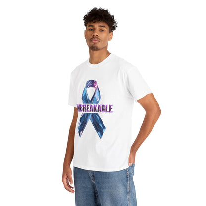 Unbreakable Unisex Heavy Cotton Tee - Empowerment Shirt, Awareness Tee, Gift for Cancer Fighters, Inspirational Fashion, [...]