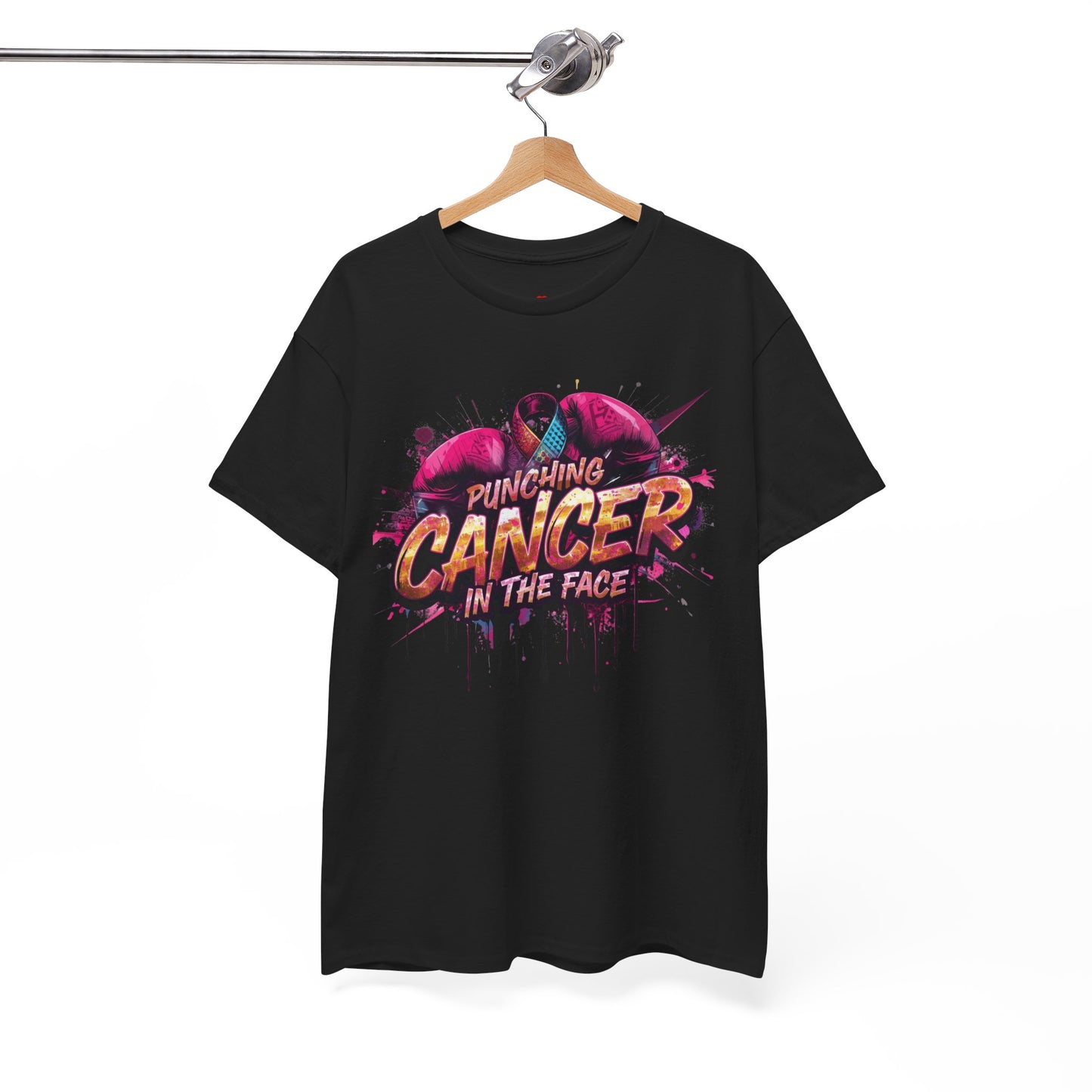 Punching Cancer Unisex Heavy Cotton Tee - Empowerment Shirt, Awareness Tee, Gift for Cancer Fighters, Inspirational Fashion, [...]