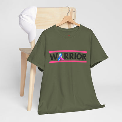 Warrior Heavy Cotton Tee - Empowerment Shirt, Awareness Tee, Gift for Cancer Fighters, Inspirational Fashion, [...]