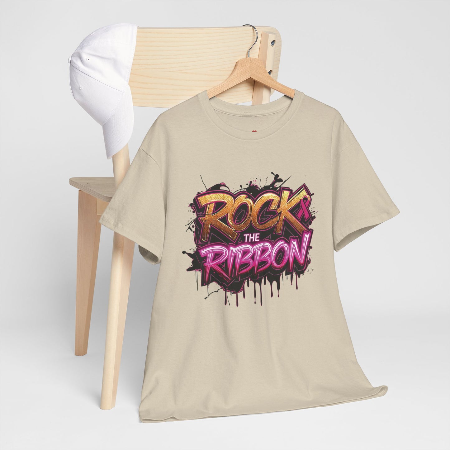 Rock The Ribbon Victory Unisex Heavy Cotton Tee - Empowerment Shirt, Awareness Tee, Gift for Cancer Fighters, Inspirational Fashion, [...]