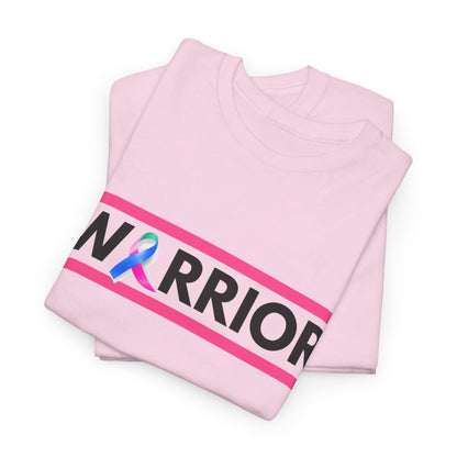 Warrior Heavy Cotton Tee - Empowerment Shirt, Awareness Tee, Gift for Cancer Fighters, Inspirational Fashion, [...]