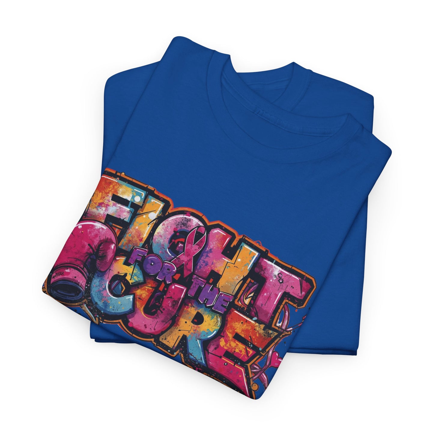 Fight For The Cure Heavy Cotton Tee - Empowerment Shirt, Awareness Tee, Gift for Cancer Fighters, Inspirational Fashion, [...]