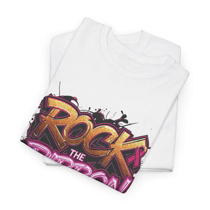 Rock The Ribbon Victory Unisex Heavy Cotton Tee - Empowerment Shirt, Awareness Tee, Gift for Cancer Fighters, Inspirational Fashion, [...]