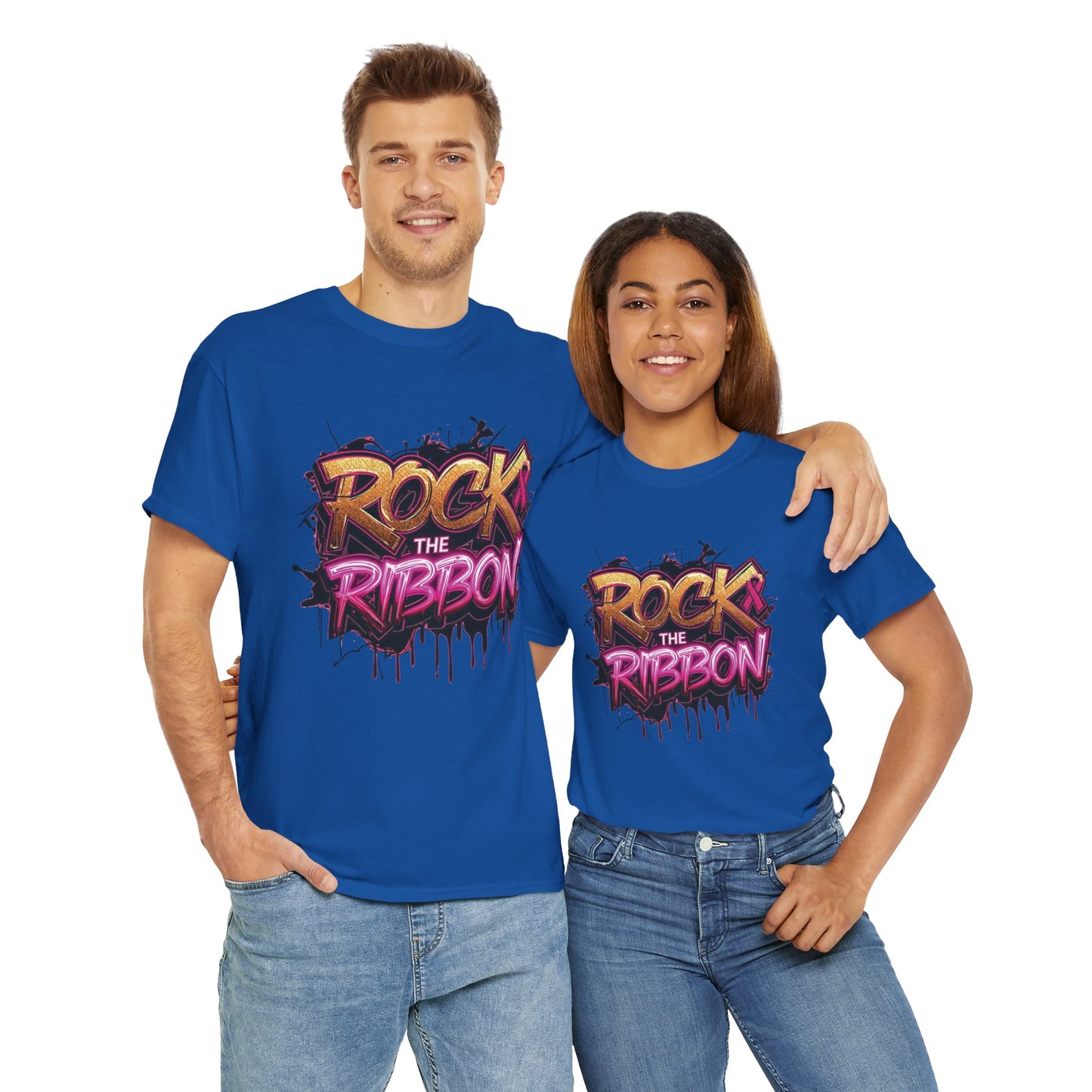 Rock The Ribbon Victory Unisex Heavy Cotton Tee - Empowerment Shirt, Awareness Tee, Gift for Cancer Fighters, Inspirational Fashion, [...]