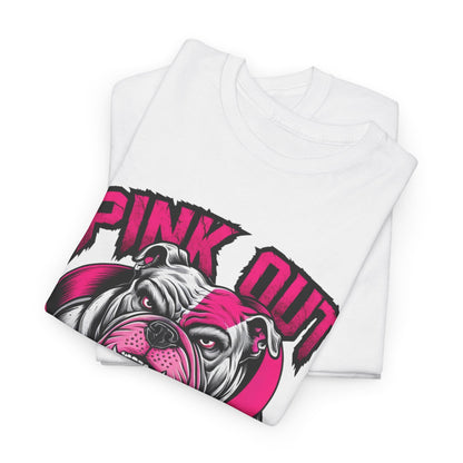 Pink Out Bull Dogs Cancer Awareness T-Shirt