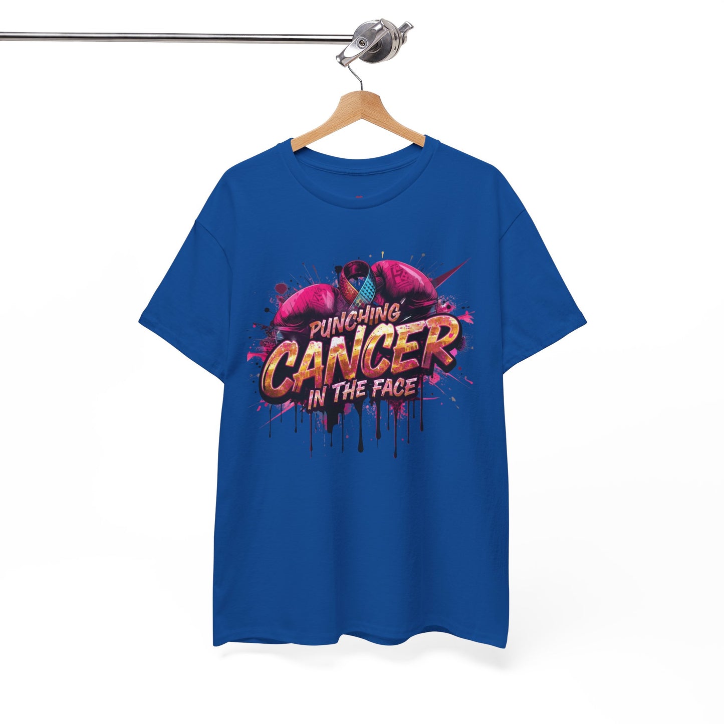 Punching Cancer Unisex Heavy Cotton Tee - Empowerment Shirt, Awareness Tee, Gift for Cancer Fighters, Inspirational Fashion, [...]