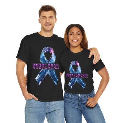 Unbreakable Unisex Heavy Cotton Tee - Empowerment Shirt, Awareness Tee, Gift for Cancer Fighters, Inspirational Fashion, [...]