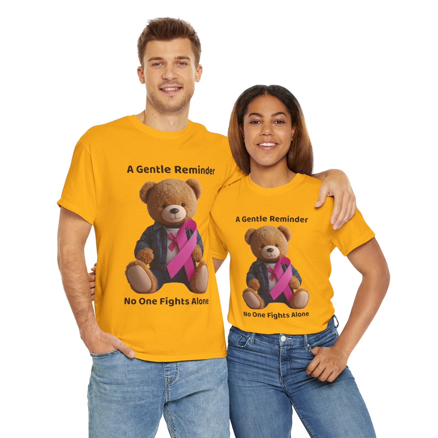 Together In The Fight Unisex Heavy Cotton Tee - Empowerment Shirt, Awareness Tee, Gift for Cancer Fighters, Inspirational Fashion, [...]