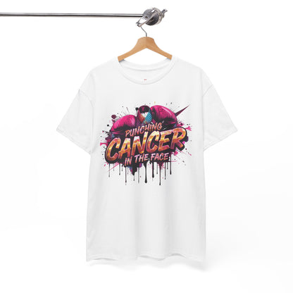 Punching Cancer Unisex Heavy Cotton Tee - Empowerment Shirt, Awareness Tee, Gift for Cancer Fighters, Inspirational Fashion, [...]
