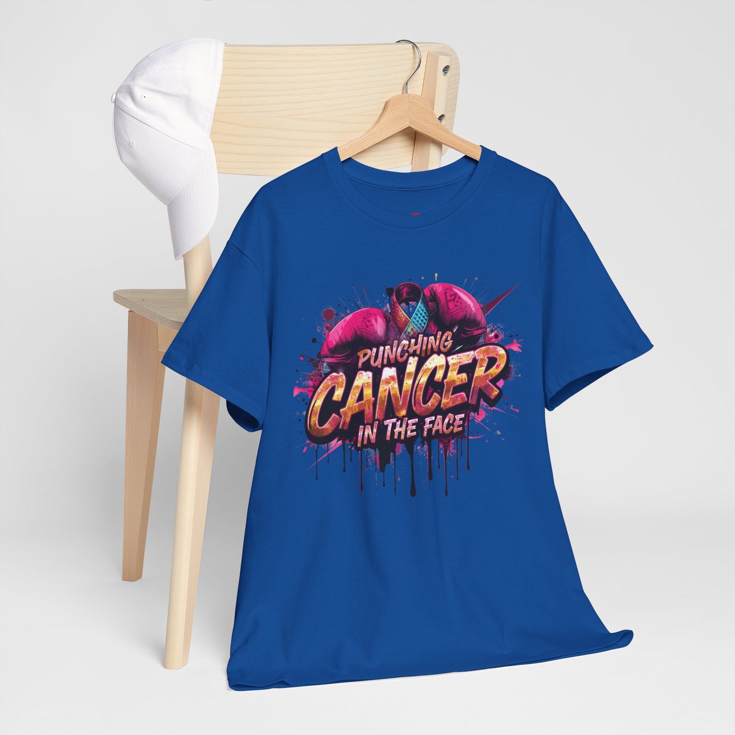 Punching Cancer Unisex Heavy Cotton Tee - Empowerment Shirt, Awareness Tee, Gift for Cancer Fighters, Inspirational Fashion, [...]