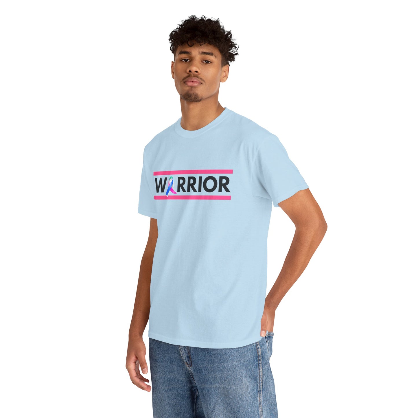 Warrior Heavy Cotton Tee - Empowerment Shirt, Awareness Tee, Gift for Cancer Fighters, Inspirational Fashion, [...]