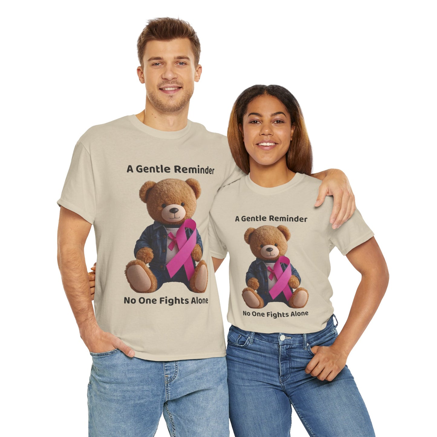 Together In The Fight Unisex Heavy Cotton Tee - Empowerment Shirt, Awareness Tee, Gift for Cancer Fighters, Inspirational Fashion, [...]