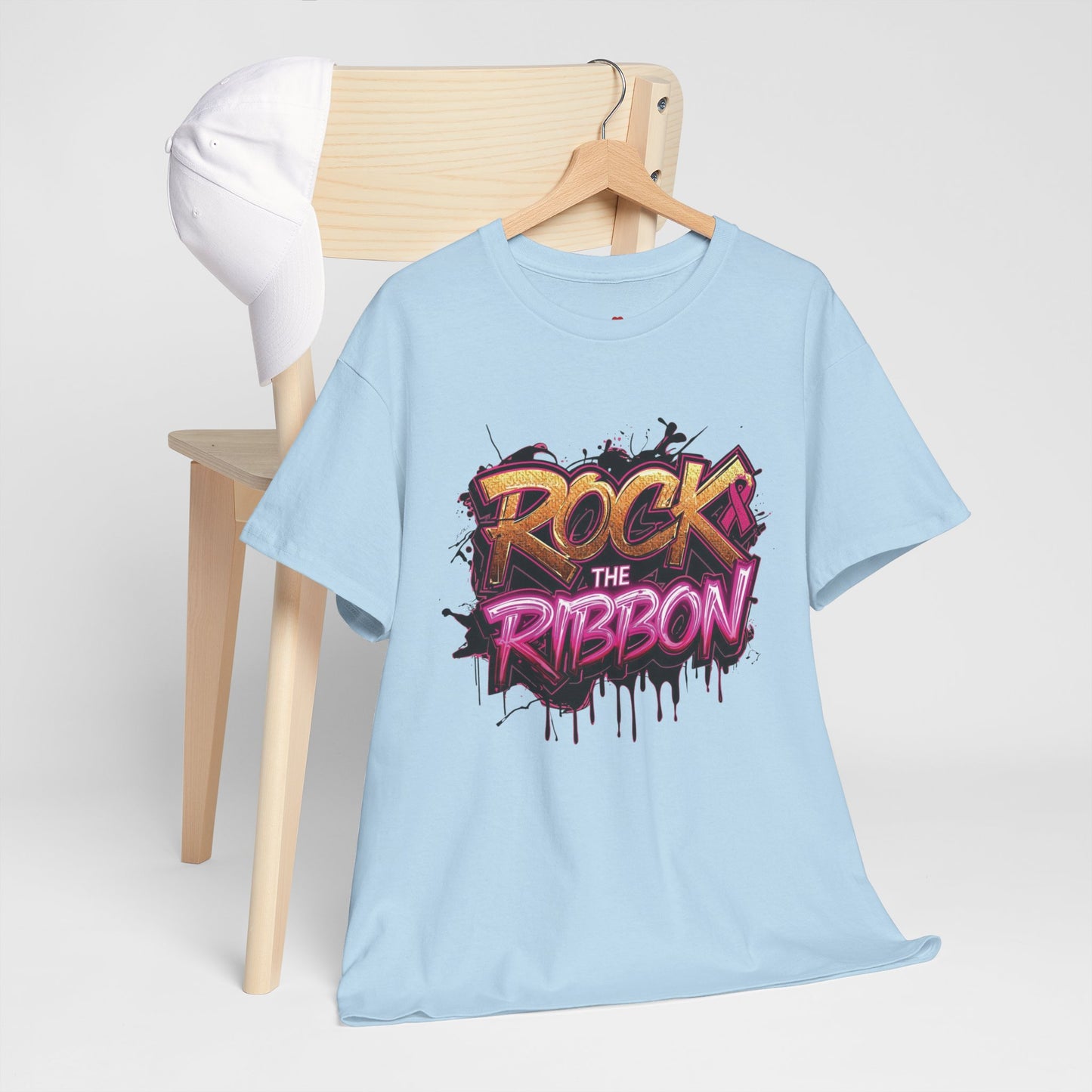 Rock The Ribbon Victory Unisex Heavy Cotton Tee - Empowerment Shirt, Awareness Tee, Gift for Cancer Fighters, Inspirational Fashion, [...]
