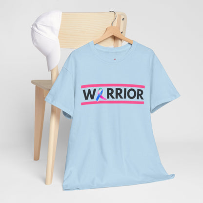 Warrior Heavy Cotton Tee - Empowerment Shirt, Awareness Tee, Gift for Cancer Fighters, Inspirational Fashion, [...]