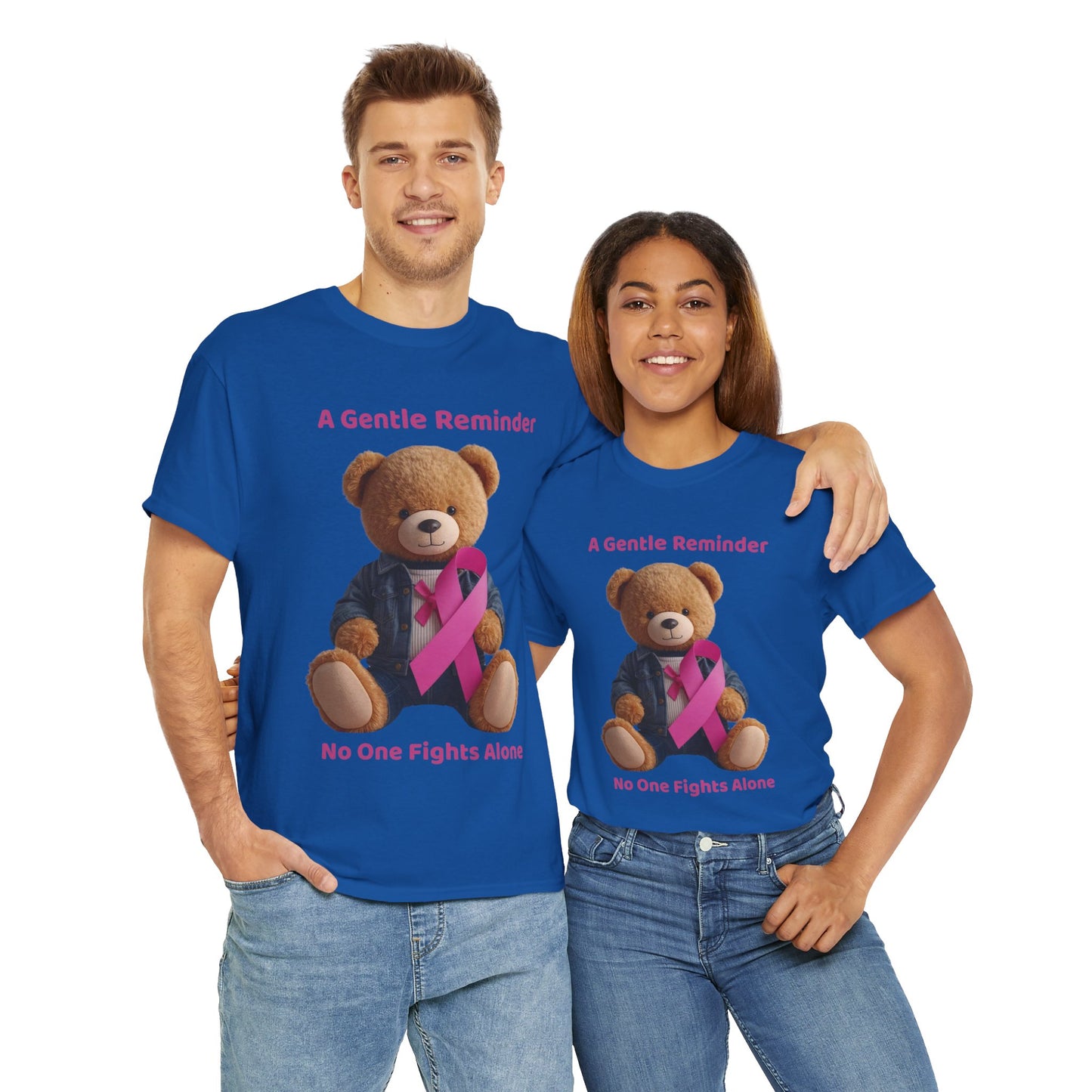 Together In The Fight Unisex Heavy Cotton Tee - Empowerment Shirt, Awareness Tee, Gift for Cancer Fighters, Inspirational Fashion, [...]